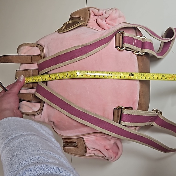 Juicy Couture y2k Vintage Velour and Leather Backpack Bag main image 7